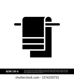 The best Hanging Towel icon vector, illustration logo template in trendy style. Suitable for many purposes.
