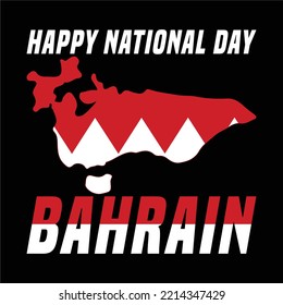 best happy bahrain day t shirt design vector