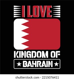 best happy bahrain national day t shirt design vector