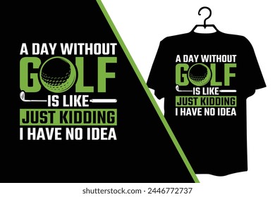 Best Happy Golf T-Shirt Design Vector t shirt graphic, golfer, golf ball, sports player