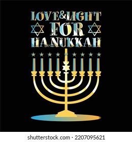 best happy hanukkah t shirt design vector