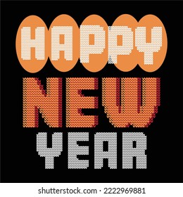 best happy new year mandala t shirt design vector 2023