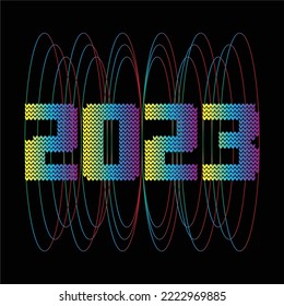 best happy new year mandala t shirt design vector 2023