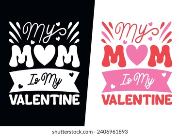 Mejor Diseño de Tipografía Feliz Día de San Valentín. Este diseño Se pueden usar camisetas, tazas, bolsos, almohadas, pegatinas, sombreros, tarjetas de crédito, portada móvil, arte mural, portátiles, pastillas para ratón, manta, gotas, etc