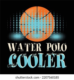 best happy water polo t shirt design vector