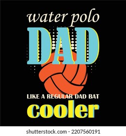 best happy water polo t shirt design vector