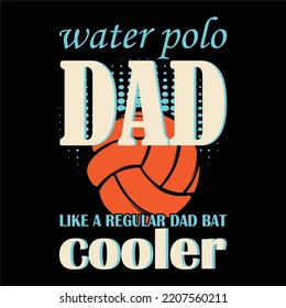 best happy water polo t shirt design vector