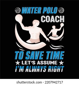 vector de diseño de camiseta de waterpolo mejor feliz