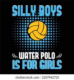 vector de diseño de camiseta de waterpolo mejor feliz