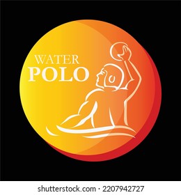 vector de diseño de camiseta de waterpolo mejor feliz