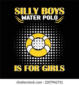 vector de diseño de camiseta de waterpolo mejor feliz