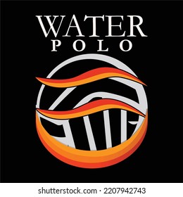 vector de diseño de camiseta de waterpolo mejor feliz