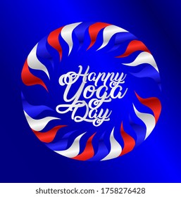 the best happy yoga day, beautiful template banner with youth theme. vector design illustration, graphics elements for t-shirts, the sign, badge or greeting card and background photo booth