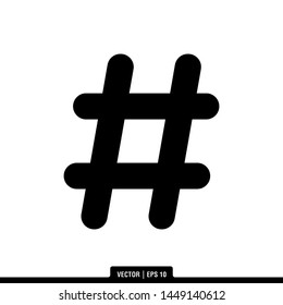 The best of Hashtag icon vector, illustration logo template in trendy style. Suitable for many purposes.
