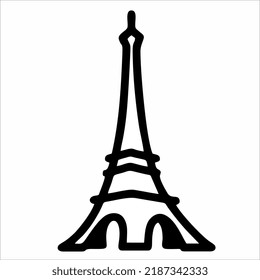 BEST HD QUALITY VECTOR ICON ILLUSTRATION EIFFEL TOWER