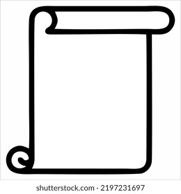 EL MEJOR ESTILO DE ROLL DE PAPEL VERTICAL DEL VECTOR DE CALIDAD DE HD