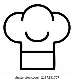BEST HD-QUALITÄT VEKTORSYMILLUSTRATION COOK-CHEF-HAT