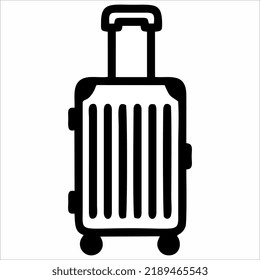 BEST HD QUALITY VECTOR ILLUSTRATION ICON DESIGN SUITCASE BAG