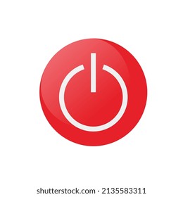 Mejor icono del vector HD Ilustración Botón de apagado del botón de encendido del control Firma de energía