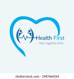 Best Health First Logo Design Modern Stock Vector (Royalty Free ...