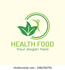 Best Health Food logo design modern vector template 