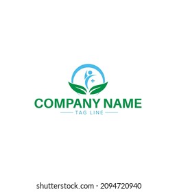 Best Health Leaf Logo Template