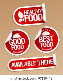 Best Healthy Food stickers pack.