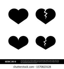 The best Heart icons vector collection, illustration logo template in trendy style. Suitable for many purposes.
