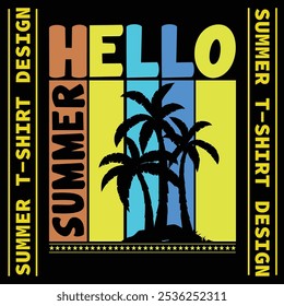 best hellow summer t-shirt design