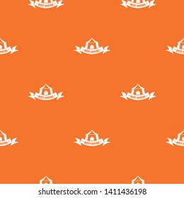 Best hiking pattern vector orange for any web design best