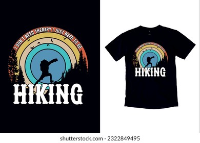 Best Hiking T-Shirt Design, Adventure Tshirt Design Vector, Graphic hiking T shirt