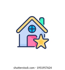 Best Home icon in vector. Logotype