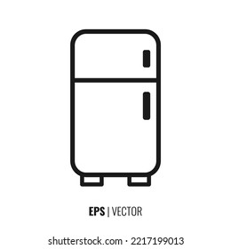 The best home refrigerator icon vector, illustration symbol template in trendy style. Perfect for your design material. 