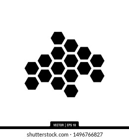 The best Honey Comb icon vector, illustration logo template in trendy style. Suitable for many purposes.
