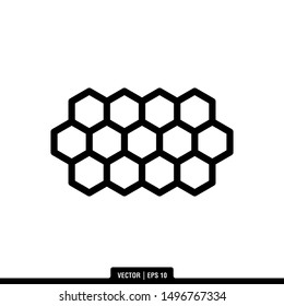 The best Honey Comb icon vector, illustration logo template in trendy style. Suitable for many purposes.
