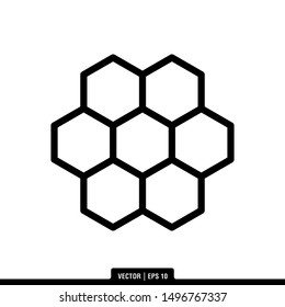 The best Honey Comb icon vector, illustration logo template in trendy style. Suitable for many purposes.
