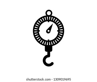 best hook scale line icon. linear style sign for mobile concept and web design. Hanging weight scale with hook outline vector icon. Symbol, logo illustration. Pixel perfect vector graphics - Vector 