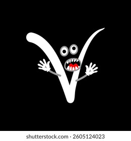 Best Horror Alphabet Hallowen Spooky Toon New Design