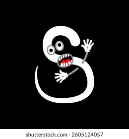 Best Horror Alphabet Hallowen Spooky Toon New Design