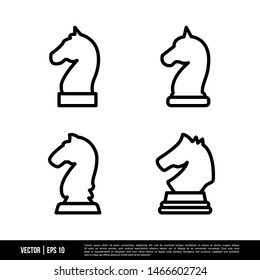The best Horse Chess icons vector collection, illustration logo template in trendy style. Suitable for many purposes.
