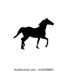 The Best horse silhouette image on white background. You can use it for any design needs, such as website and application icons for menus or horse products.