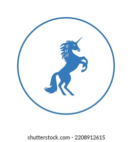 The best horse unicorn icon | Circle version icon |