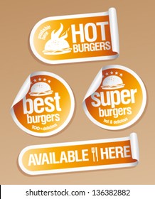 Best Hot Burgers, stickers pack.