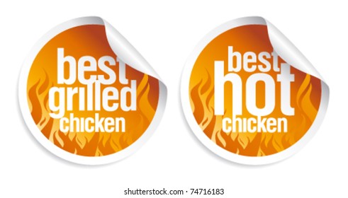 Best hot chicken stickers set.