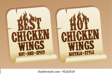 Best hot chicken wings stickers.