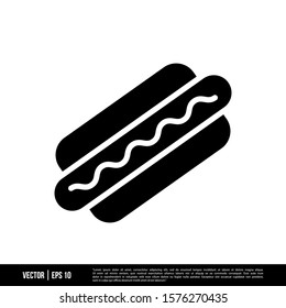 The best Hotdog icon vector, illustration logo template in trendy style. Suitable for many purposes.