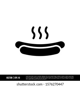 The best Hotdog icon vector, illustration logo template in trendy style. Suitable for many purposes.