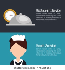best hotel set services icons vector illustration design