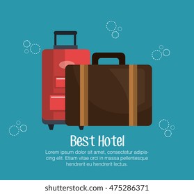 best hotel set services icons vector illustration design