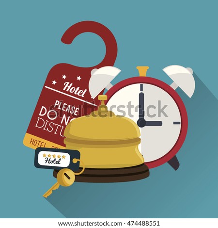 best hotel set services icons vector illustration design